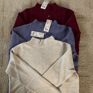 Uniqlo high neck sweater bundle (3 pieces)